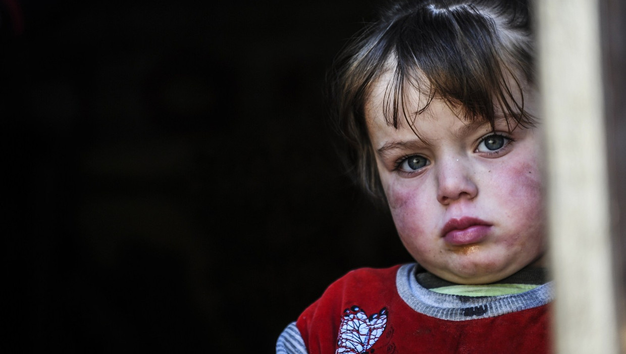 Jonge vluchteling uit Syrië. Beeld afp