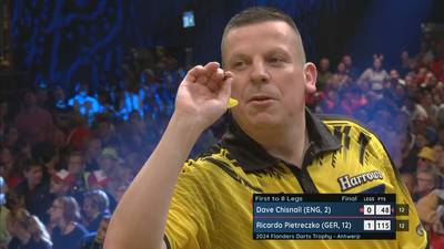 LIVE FLANDERS DARTS TROPHY. Pietreczko and Chisnall keep each other in balance in surprising final