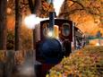Een stoomtrein van de Efteling botste op een overgang tegen een vrachtwagen. Tientallen passagiers moesten met klachten langs de EHBO-post.