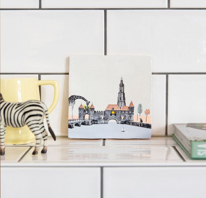 De tegel 'Amersfoorts Pracht'