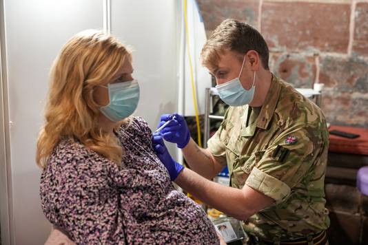 Britse soldaten werden eerder ook al ingezet in de vaccinatiecampagne.