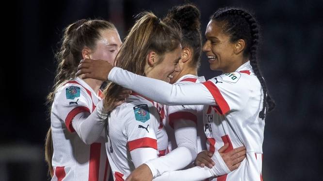 Joëlle Smits en PSV poetsen geschonden blazoen overtuigend op; clubtopscorer treft twee keer doel