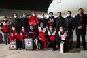Des médecins chinois spécialisés dans la lutte contre les coronavirus sont arrivés à Rome le 12 mars 2020.
