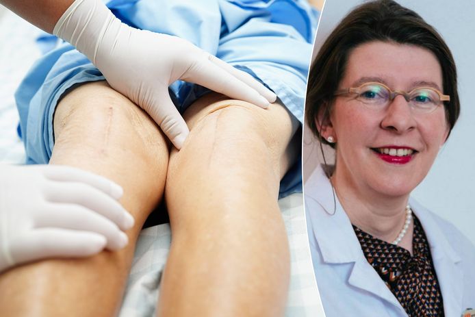 Zware benen kunnen een symptoom zijn van aderverkalking. (Illustratiefoto) Rechts: professor Inge Fourneau (KU Leuven).