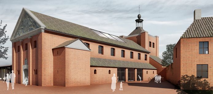 Een nieuwe zijdelingse entree maakt een meervoudig gebruik mogelijk, St. Lambertuskerk, Maren-Kessel.