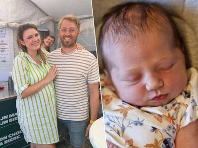 Babygeluk bij Nasrien Cnops: zaterdag nog hoogzwanger op festivalweide, zondag bevallen van dochtertje Tove