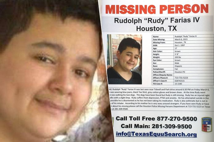 Rudy Farias raakte acht jaar geleden vermist.
