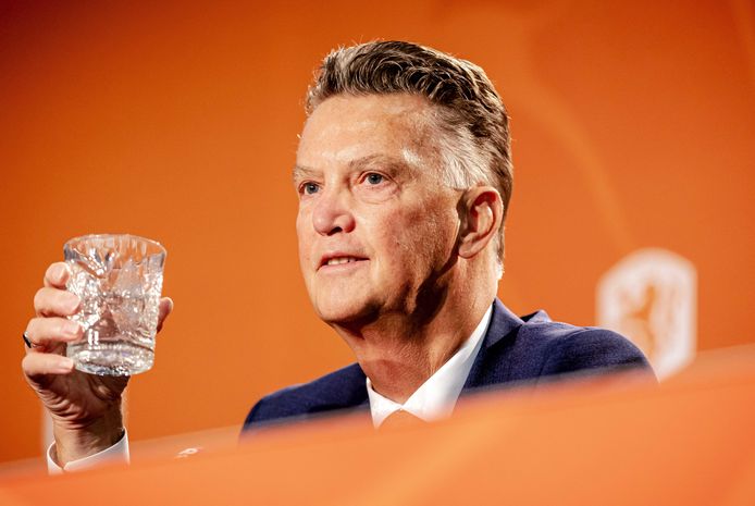Louis van Gaal werd dinsdag door de KNVB gepresenteerd als bondscoach van het Nederlands elftal.