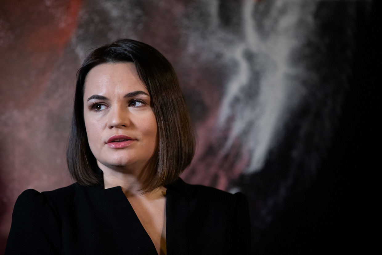 Svetlana Tichanovskaja. Beeld Hollandse Hoogte / AFP