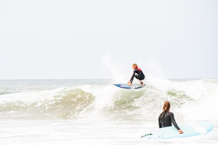 Pieter-Bas in actie.