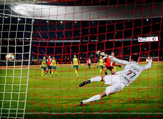 Feyenoord was vorig seizoen in de kwartfinale met 4-1 te sterk voor Fortuna Sittard. Robin van Persie scoorde in de Kuip twee keer.
