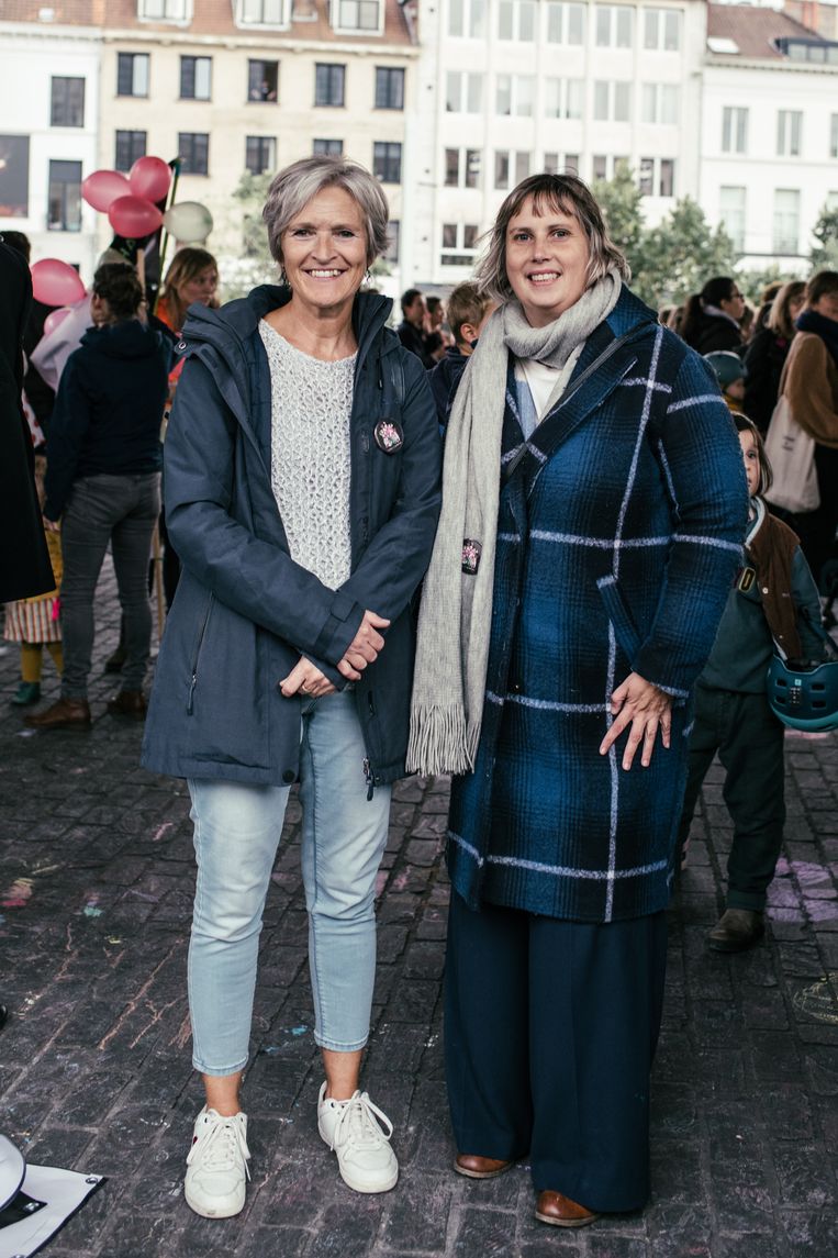 Katrien Reynaert en Els Meiresone. Beeld Tine Schoemaker