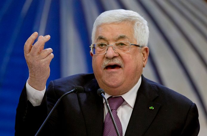 De Palestijnse president Mahmoud Abbas in 2020.