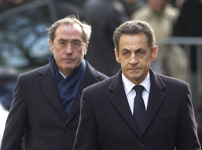 Claude Guéant en Nicolas Sarkozy in 2011.