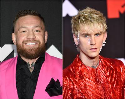 Ruzie tussen Conor McGregor en Machine Gun Kelly  tijdens de MTV Video Music Awards gaat viraal