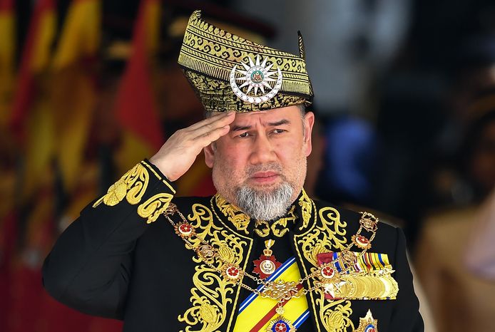 De Maleisische koning Muhammad V