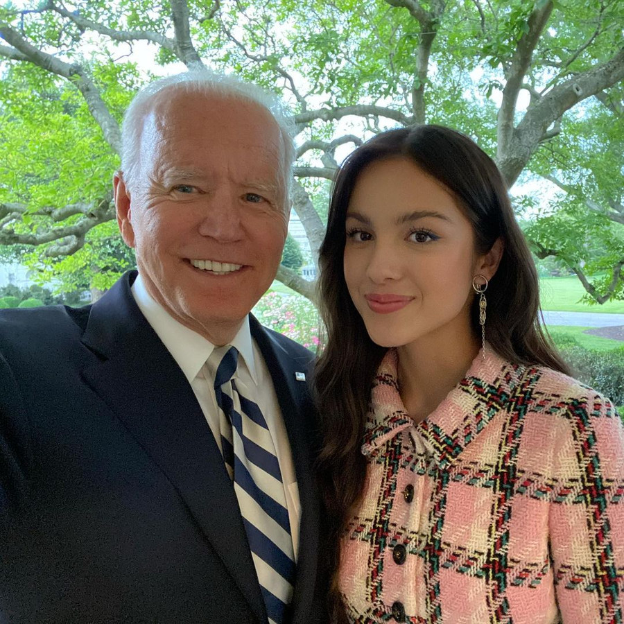 Olivia Rodrigo avec Joe Biden.