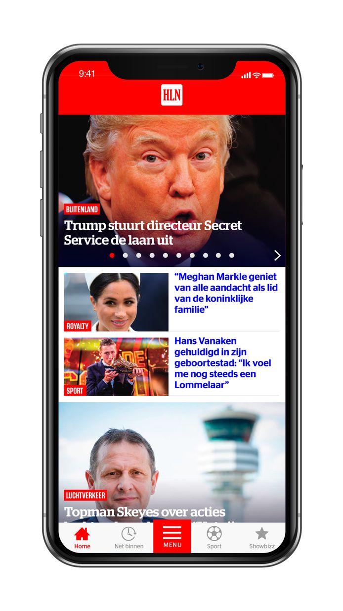 "Nieuws" is de eerste wereld in de nieuwe HLN-app