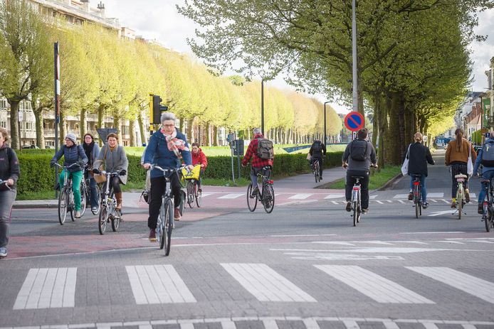 Onder meer de omgeving van de Coupure is getroffen door de stroompanne.