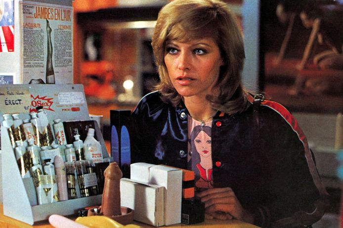 Nathalie Delon in de film 'Sex Shop' in 1971.