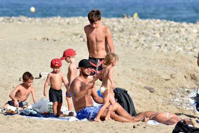Eden Hazard en vacances à Ibiza en famille