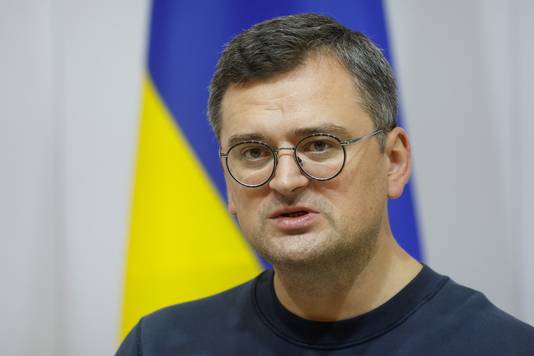 De Oekraïense minister van Buitenlandse Zaken Dmytro Kuleba