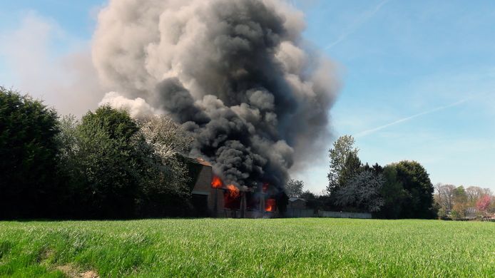 Fabrieksbrand in de Nieuwe Bornestraat in Wilsele (tekst andreas)