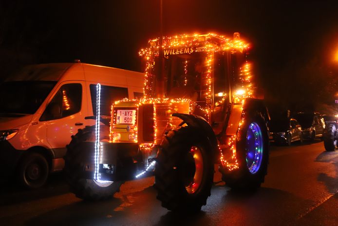 Verlichte tractoren Pajottenland