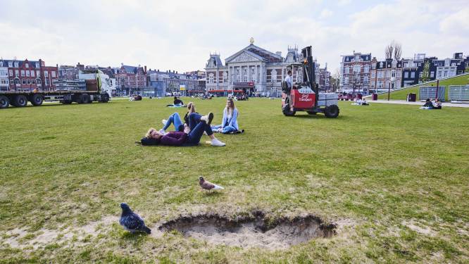 Museumplein is weer vrij voor iedereen, behalve het gras dan