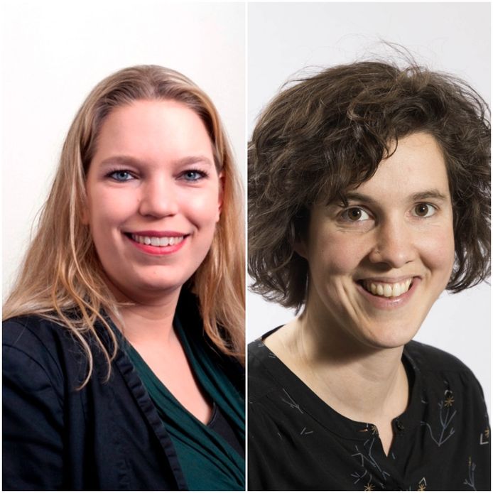 SP-raadslid Petra Moolenaar (links) en GroenLinks-raadslid Cilia Daemen (rechts).
