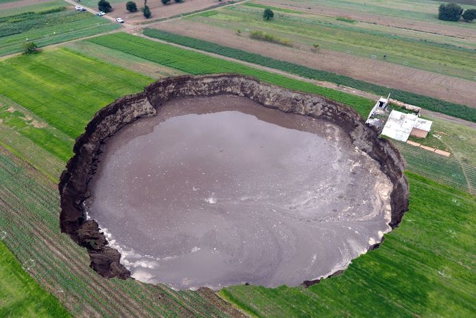 Een sinkhole. Foto ter illustratie.