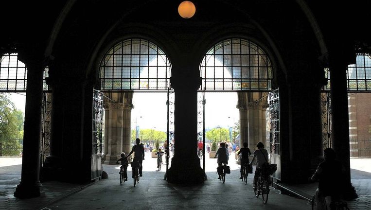 De fietstunnel onder het Rijksmuseum. Beeld anp