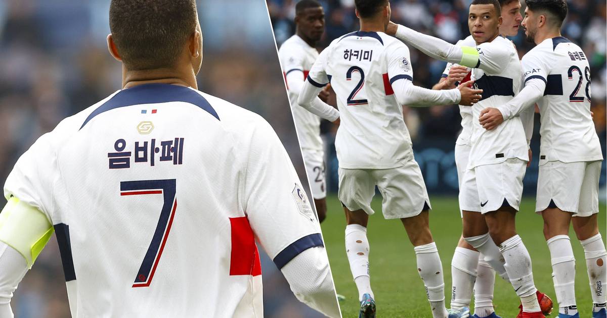 Why did Paris Saint-Germain play with the Korean name printed on their shirts last weekend?  League 1