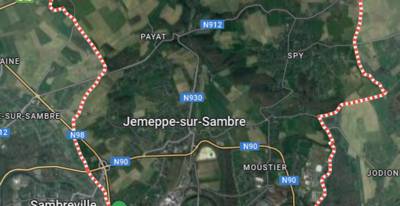 Le zoning Jemeppe 2000 en grande partie inondé à Jemeppe-sur-Sambre