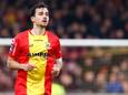 Mats Deijl met band, na het wegvallen van Bas Kuipers was hij de captain van Go Ahead Eagles.