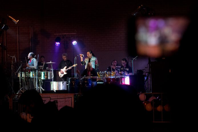 Massada, hier tijdens een optreden in 2020 in Opheusden, speelt op DjazzVibes in het Mark Tennantplantsoen.