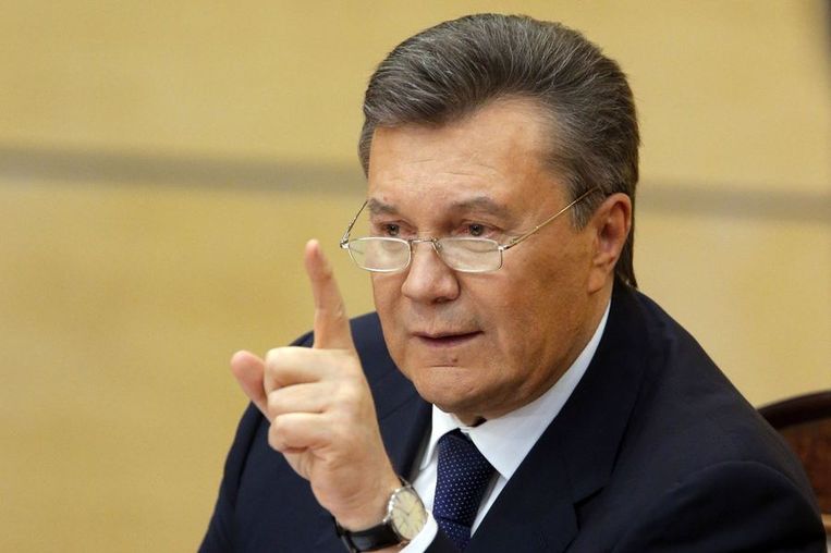 De Oekraïense ex-president Viktor Janoekovitsj. Beeld reuters