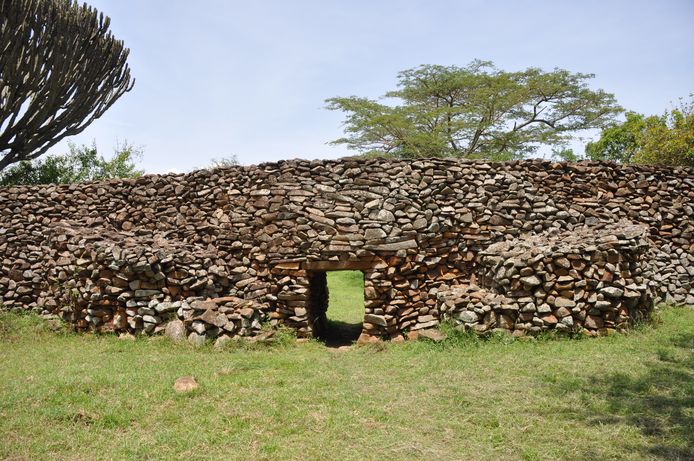De archeologische site Thimlich Ohinga in Kenia.