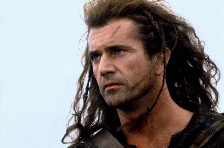 Mel Gibson in Braveheart. Beeld RV