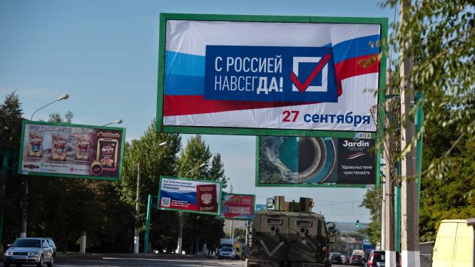 Door Rusland bezette Oekraïense gebieden houden vanaf vandaag “schijnreferenda” over aansluiting bij Rusland