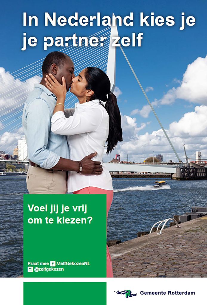 Poster gemeente Rotterdam: In Nederland kies je je partner zelf