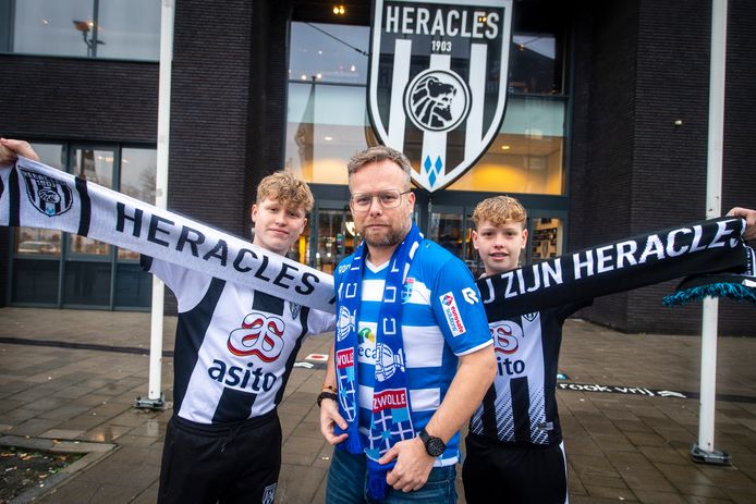 Zwollenaar Nick Runhaar woont in Almelo en zit als blauwvinger in een nest vol Heracles fans.