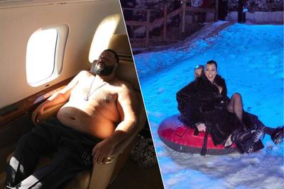 CELEB 24/7. DJ Khaled gaat halfnaakt in privéjet en Kourtney Kardashian geniet van glibberige date met Travis Barker