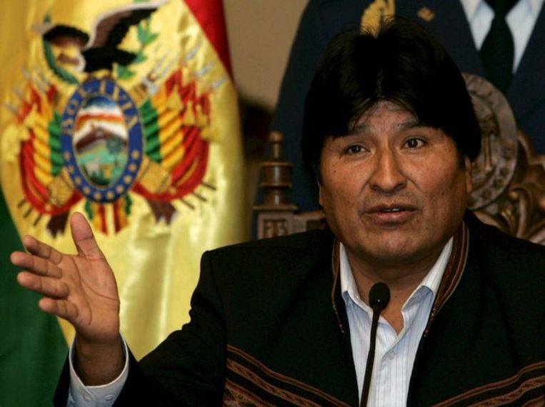 Evo Morales Foto EPA/Martin Alipaz Beeld 