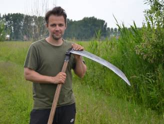 In de leer bij Belgisch kampioen ‘zeisen voor beginners’ Jonas Heirwegh (37): “Gezonder, rustgevender én beter voor de natuur”