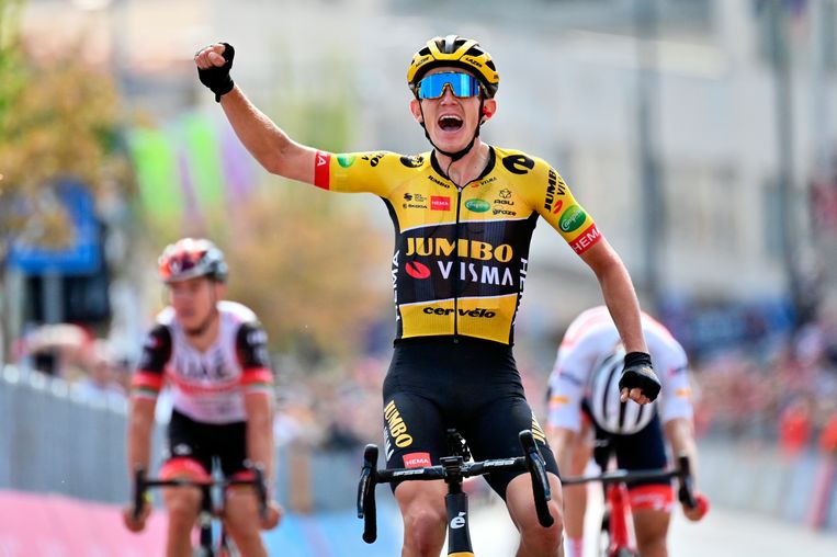 Koen Bouwman wint met overmacht. Beeld AP