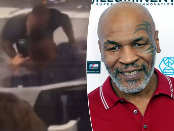 Beelden opgedoken van bokslegende Mike Tyson die geduld verliest en beschonken vliegtuigpassagier in het gezicht slaat