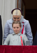 Kroonprinses Mette-Marit van Noorwegen met prinses Ingrid Alexandra.