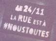 "La rue est à #NousToutes" en France