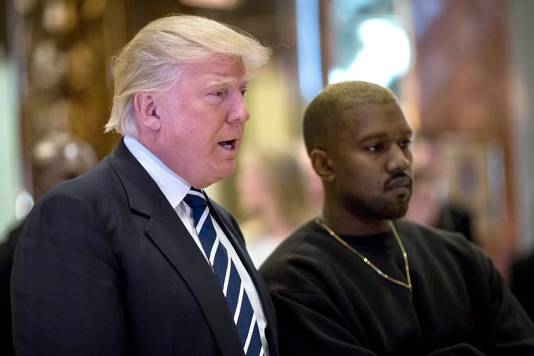 Donald Trump en Kanye West.